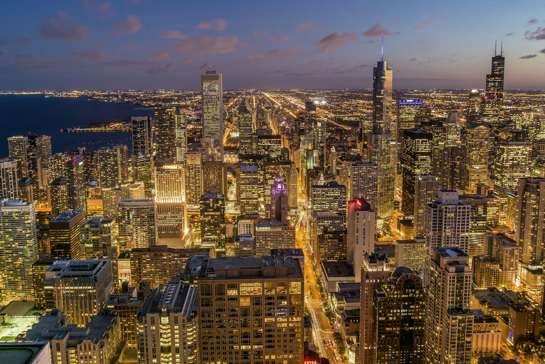 The Chicago skyline